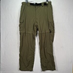 Boy Scouts of America Switchback Convertible Pants Men Large Nylon Outdoor Green